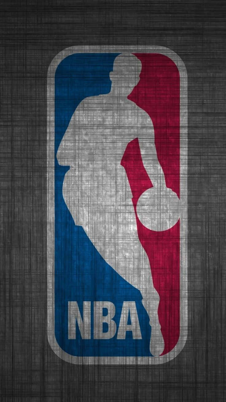 NBA Logo på matte stål Lærred Wallpaper