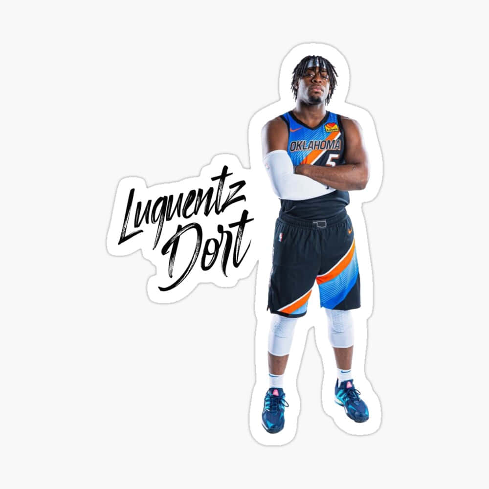 NBA Luguentz Dort Graphic Art Wallpaper