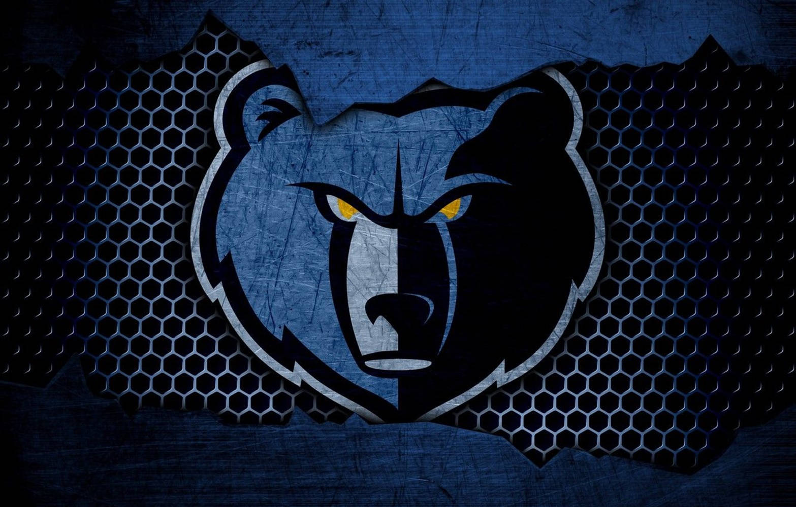 NBA Memphis Grizzlies Logo Fanart Wallpaper