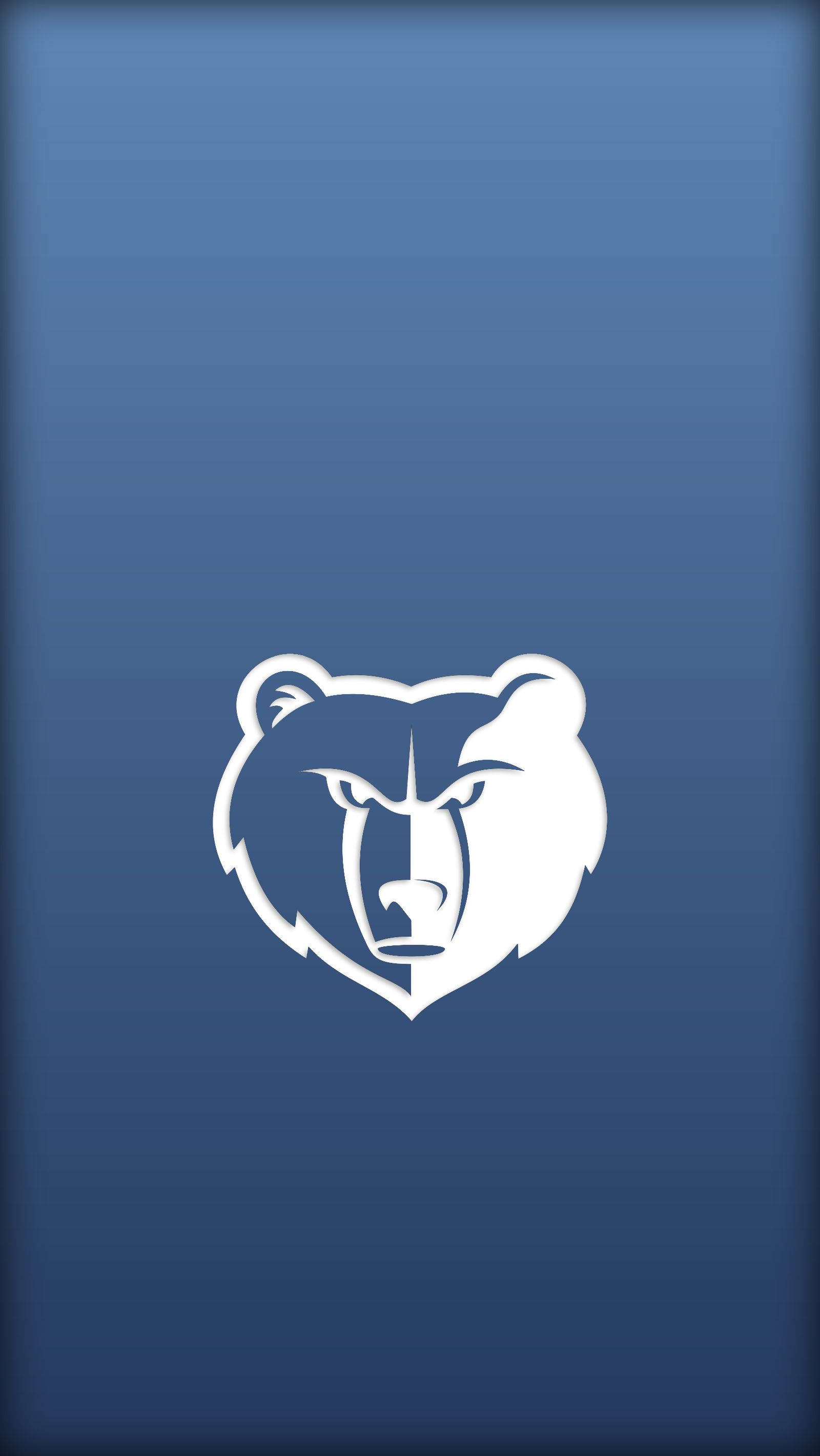 Logo Nba Memphis Grizzlies Con Orso Bianco Sfondo