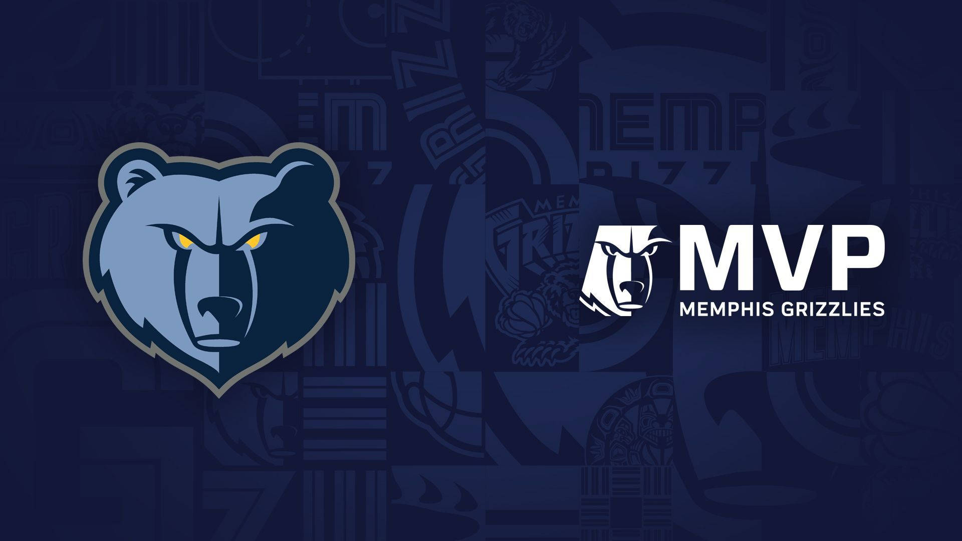 NBA MVP Memphis Grizzlies Logo Malesket Painted Wallpaper Wallpaper