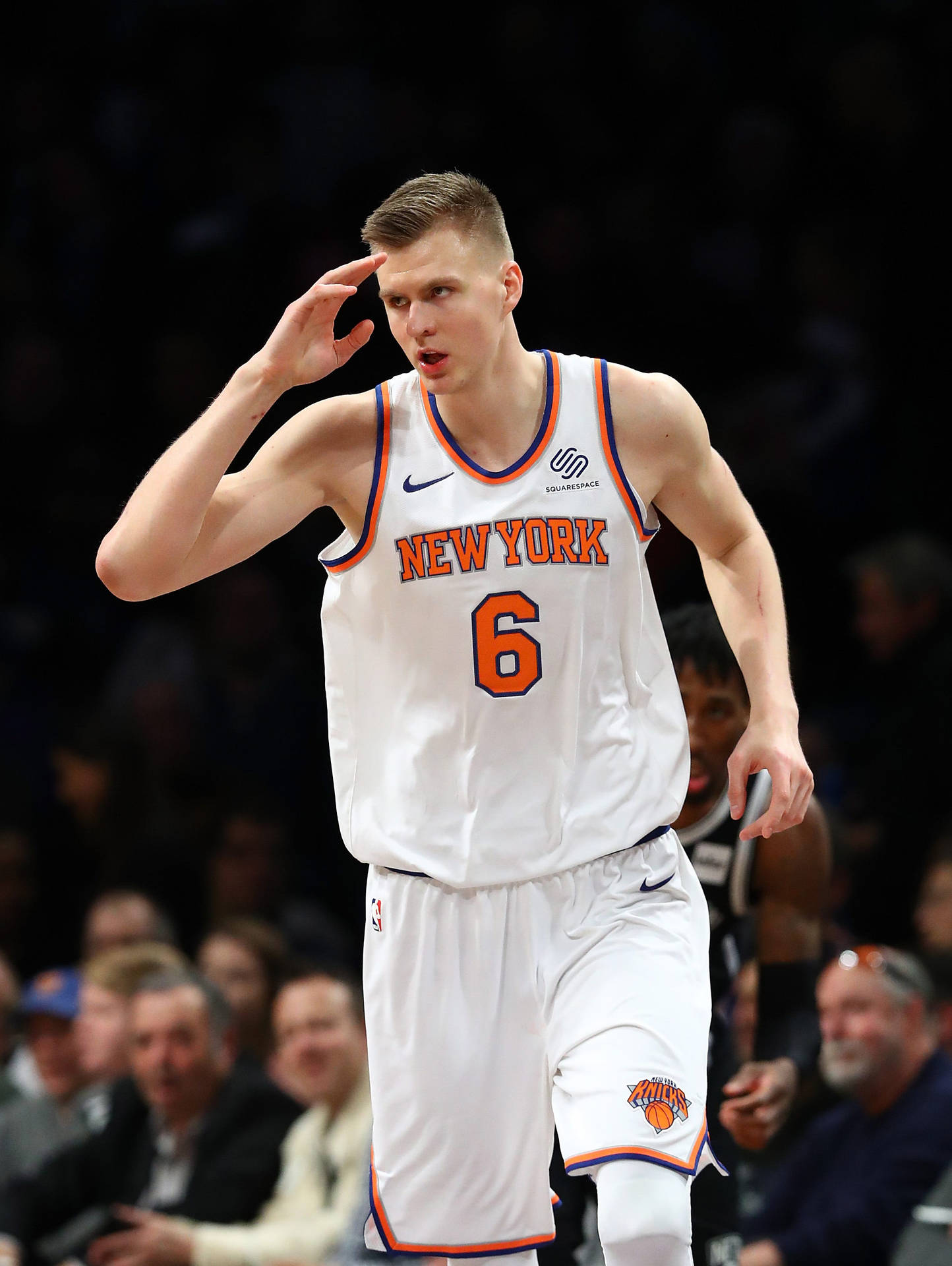 NBA New York Knicks Kristaps Porzingis 3D Tapet Wallpaper