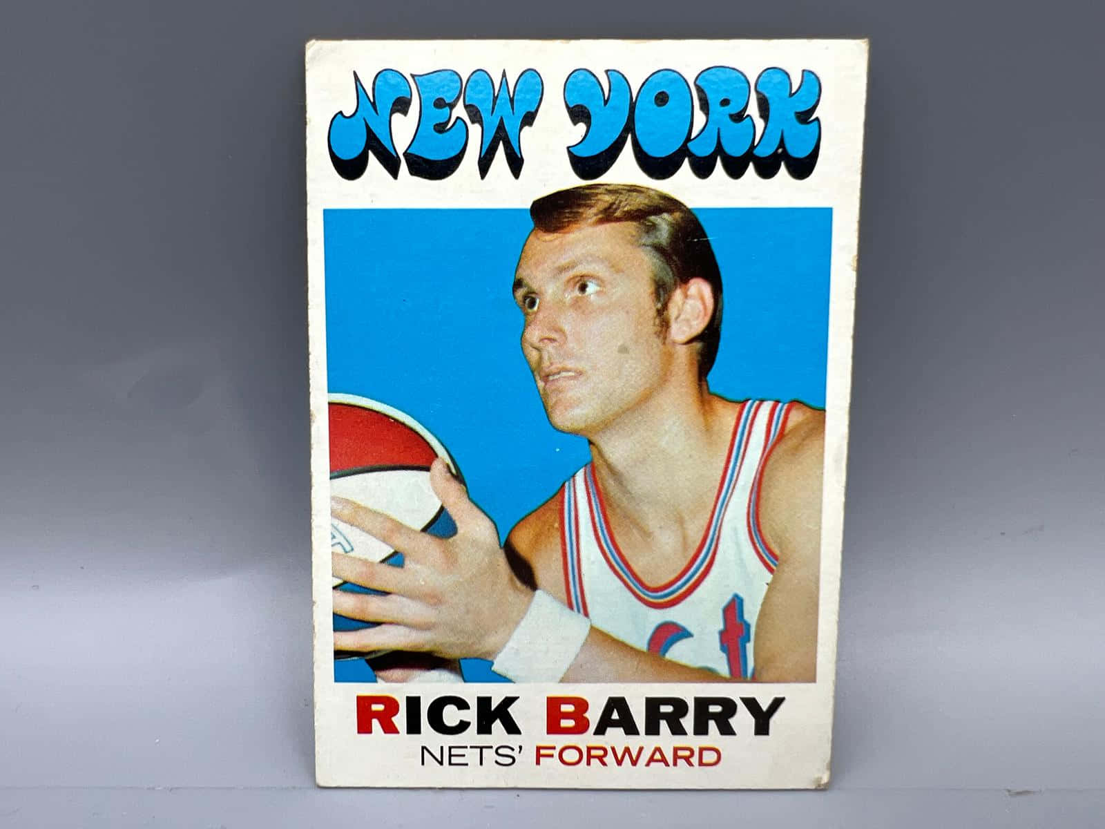 Posternba Dei New York Nets Con Rick Barry Sfondo