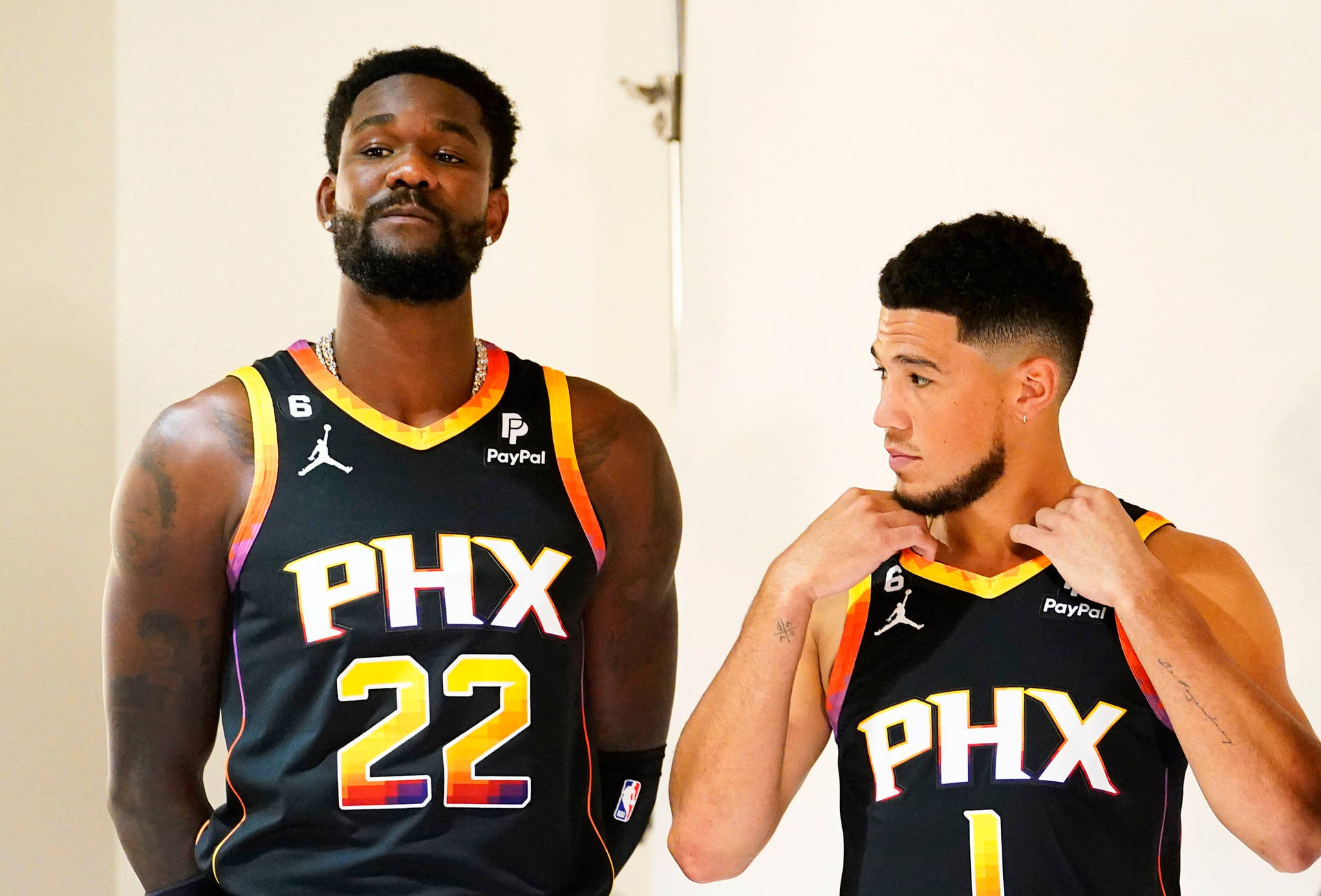 NBA Phoenix Suns Deandre Ayton Devin Booker Wallpaper