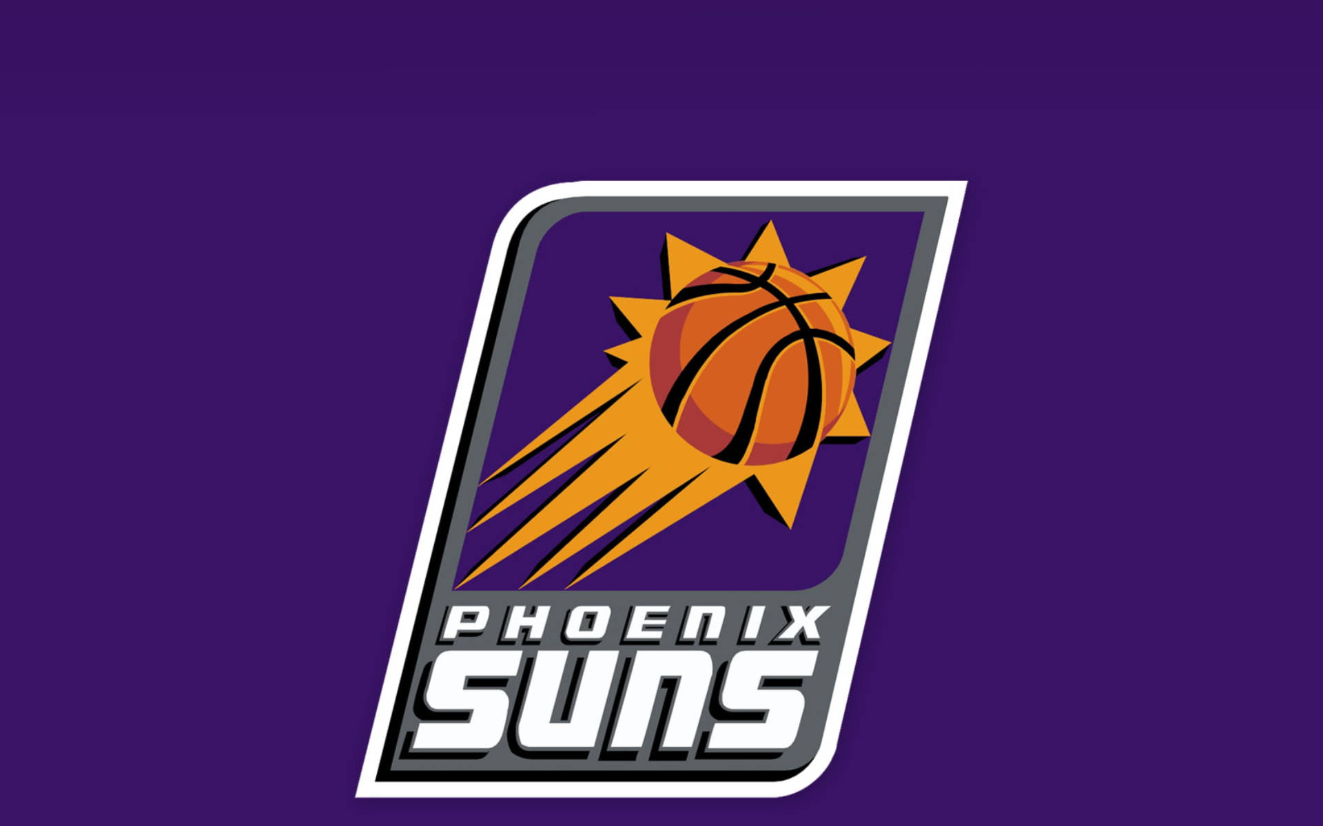 NBA Phoenix Suns Logo In Purple Wallpaper