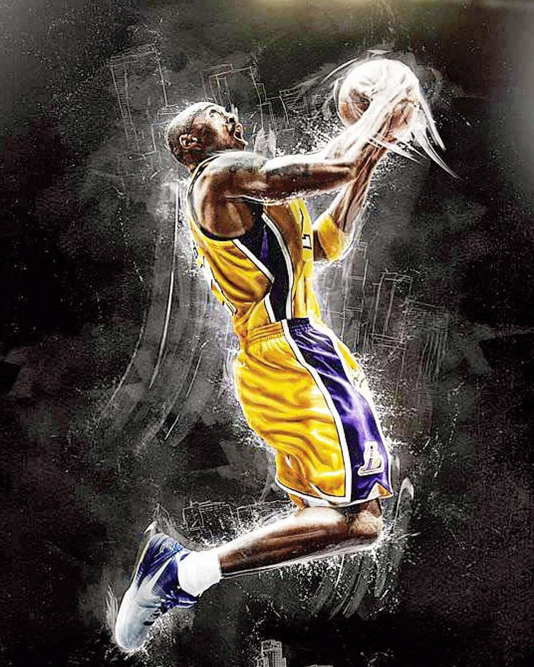 BasketBall Edit  Cool basketball wallpapers Basketball wallpaper  Basketball painting