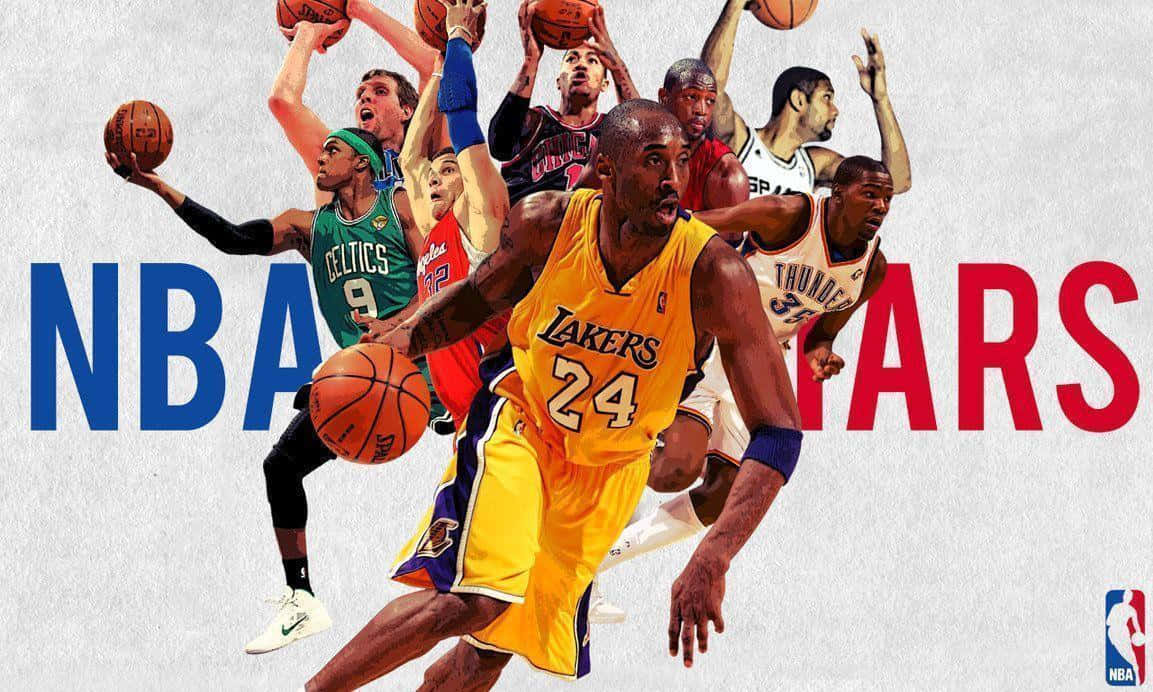 Stjernerne i NBA skinner klart på dette eksklusive tapet. Wallpaper