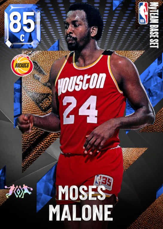 NBA Season Greatest Athlete Moses Malone Wallpaper