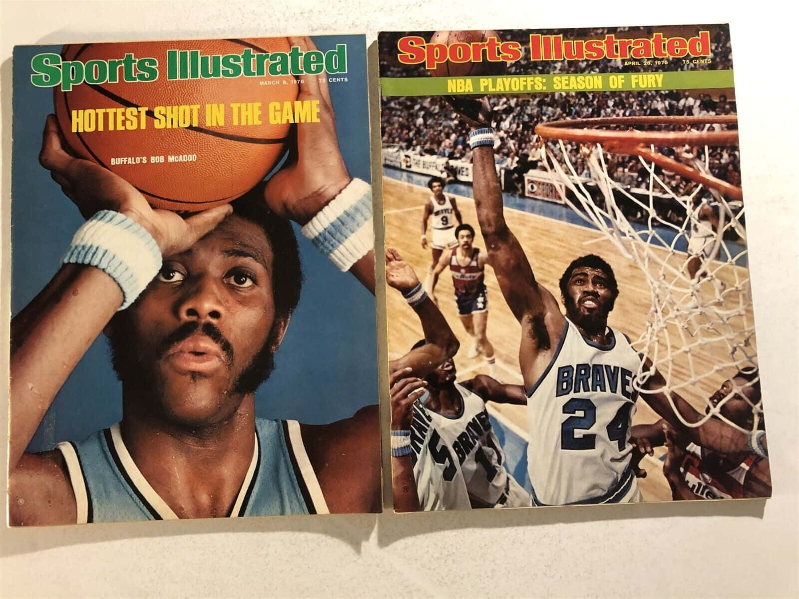 Download NBA Stars Bob McAdoo And Gar Heard On Sports Illustrated Wallpaper