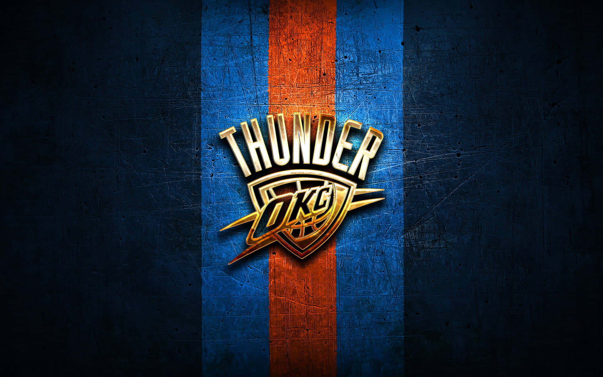 Equipode La Nba, Logotipo De Los Oklahoma City Thunder, Okc. Fondo de pantalla