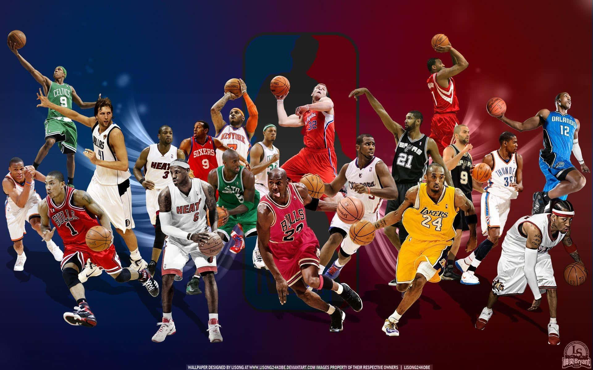 All the NBA Teams Together Wallpaper