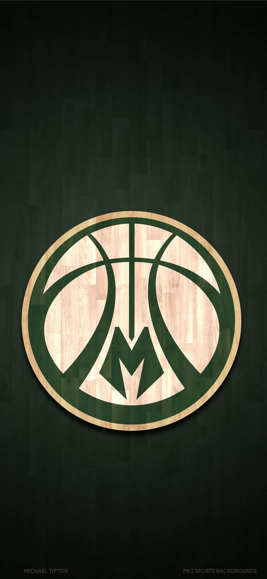 Milwaukeebucks-logo-hintergrundbild. Wallpaper