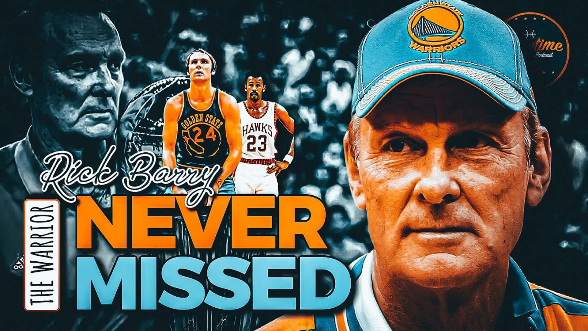 NBA The Warrior Never Missed Rick Barry Poster Wallpaper