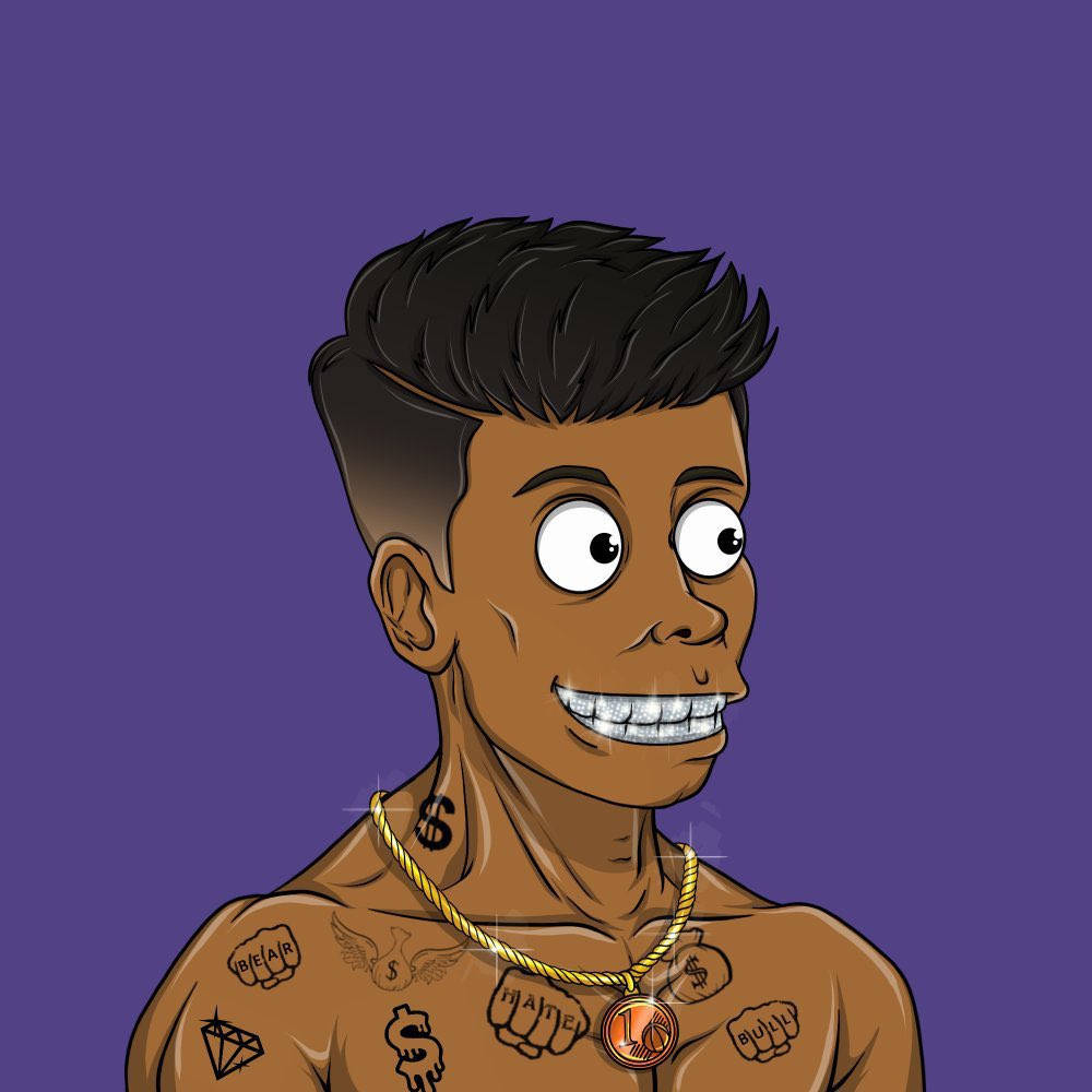 ¡nbayoungboy Representado Como Personaje De Dibujos Animados! Fondo de pantalla