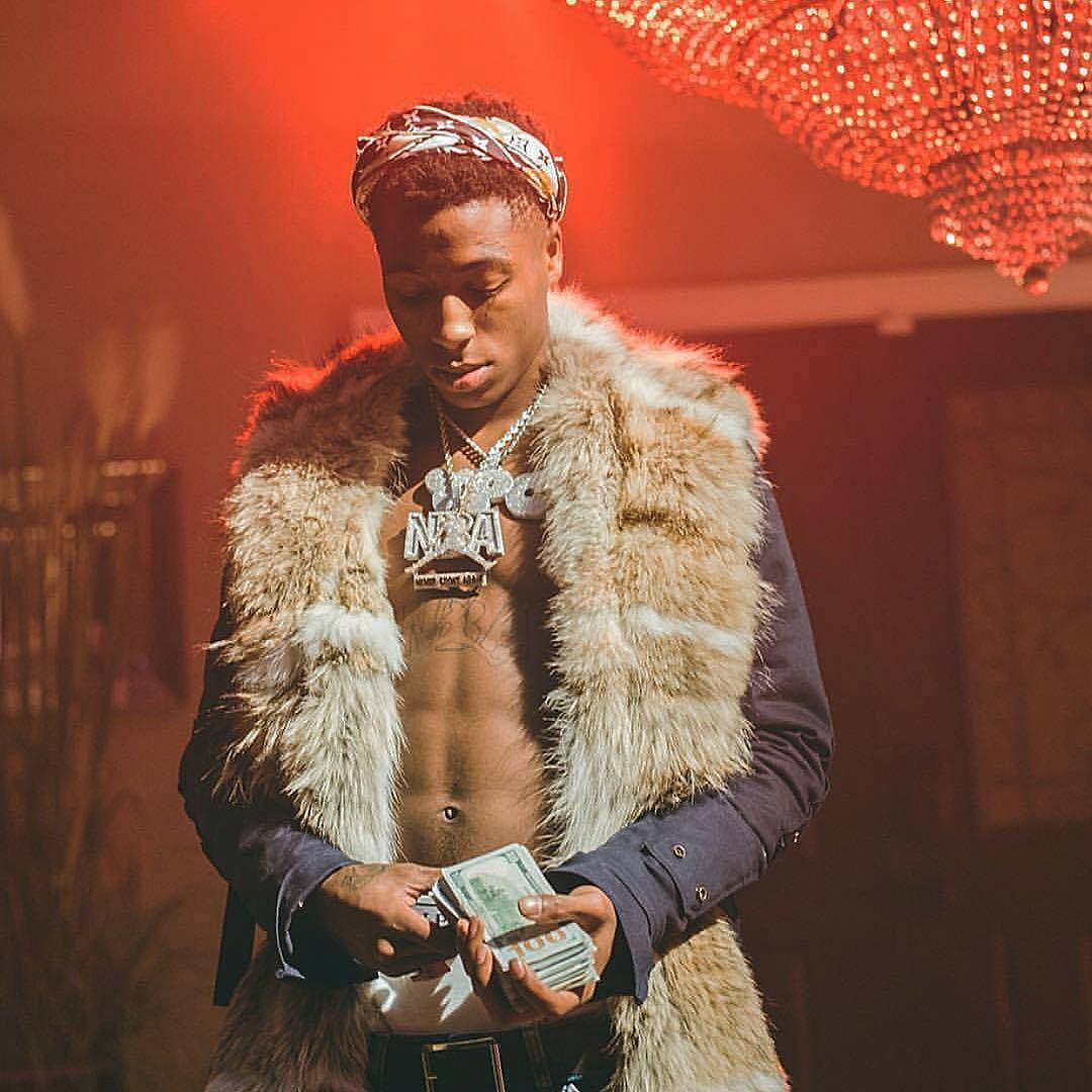 Nba Youngboy In Fur Coat Background