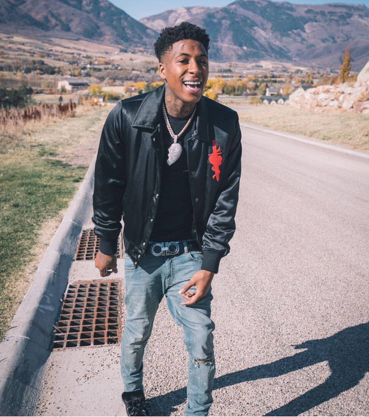 Nba Youngboy On The Road Background