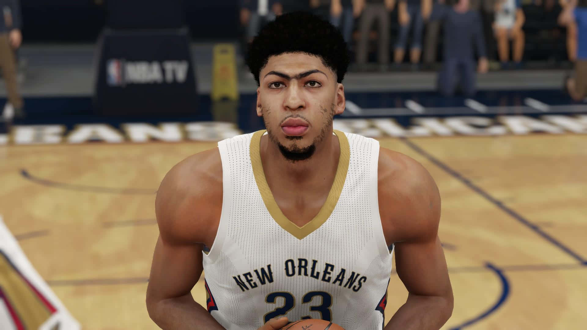 A Basketball Player In A Video Game Wallpaper