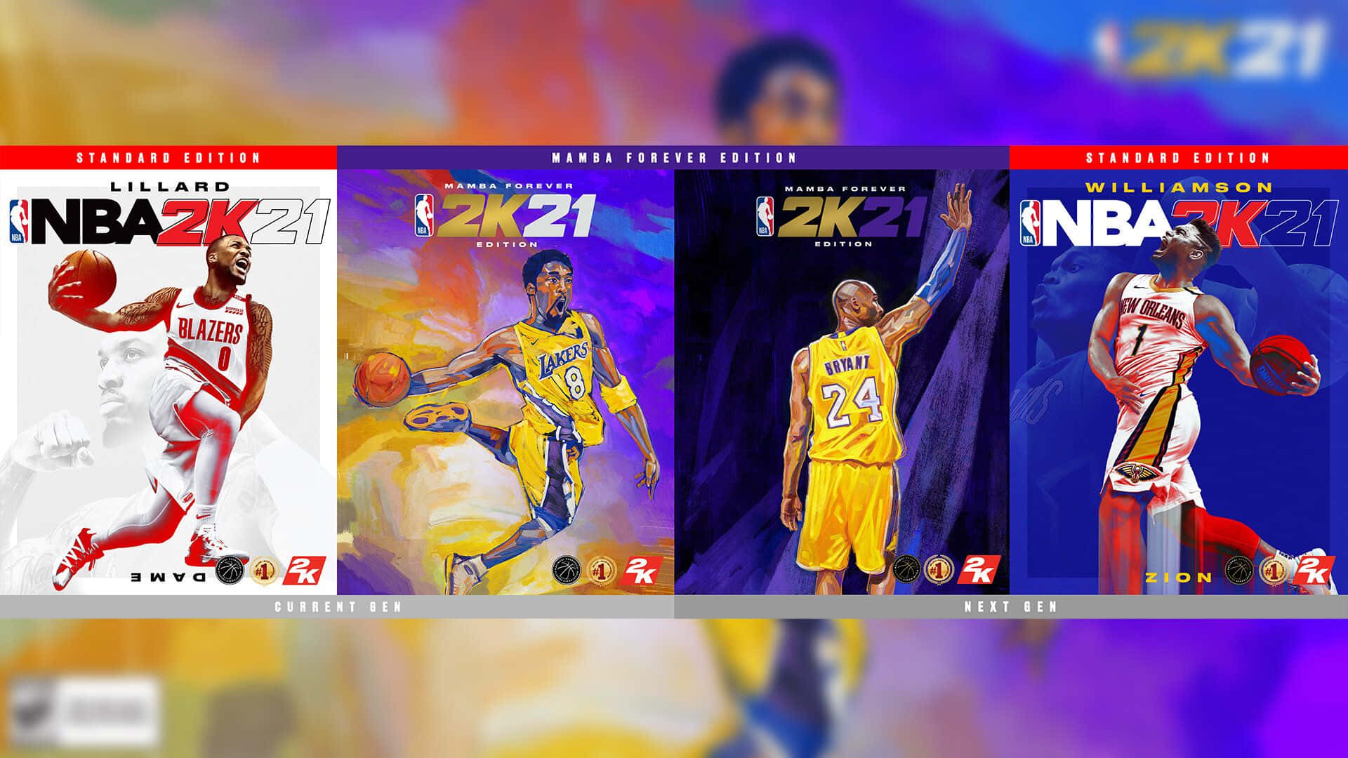 Nba2k21 Different Video Game Covers Wallpaper
