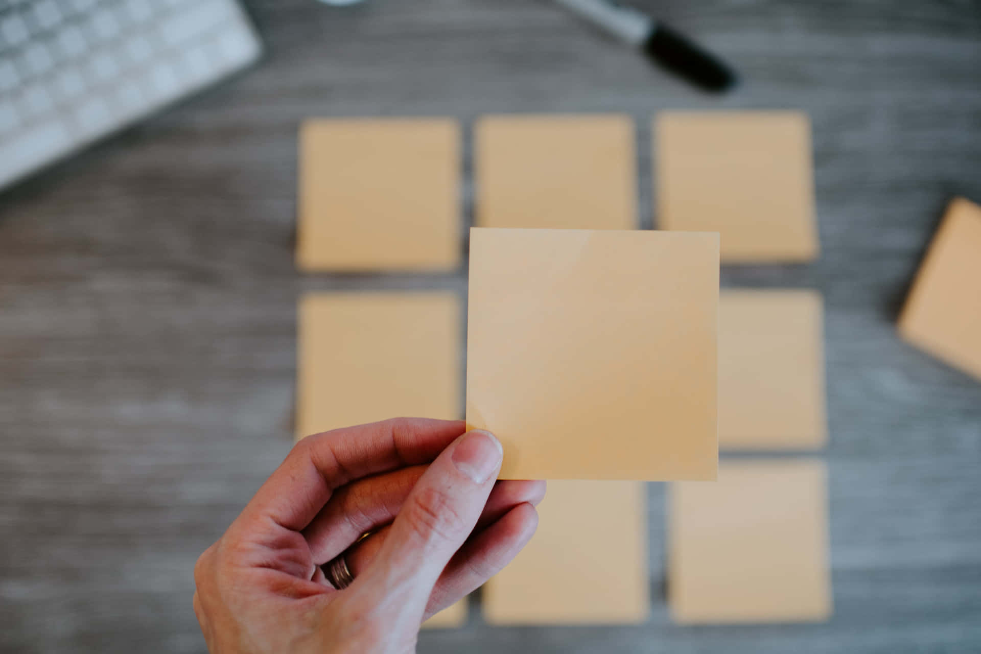 Neatly Organized Sticky Notes Wallpaper