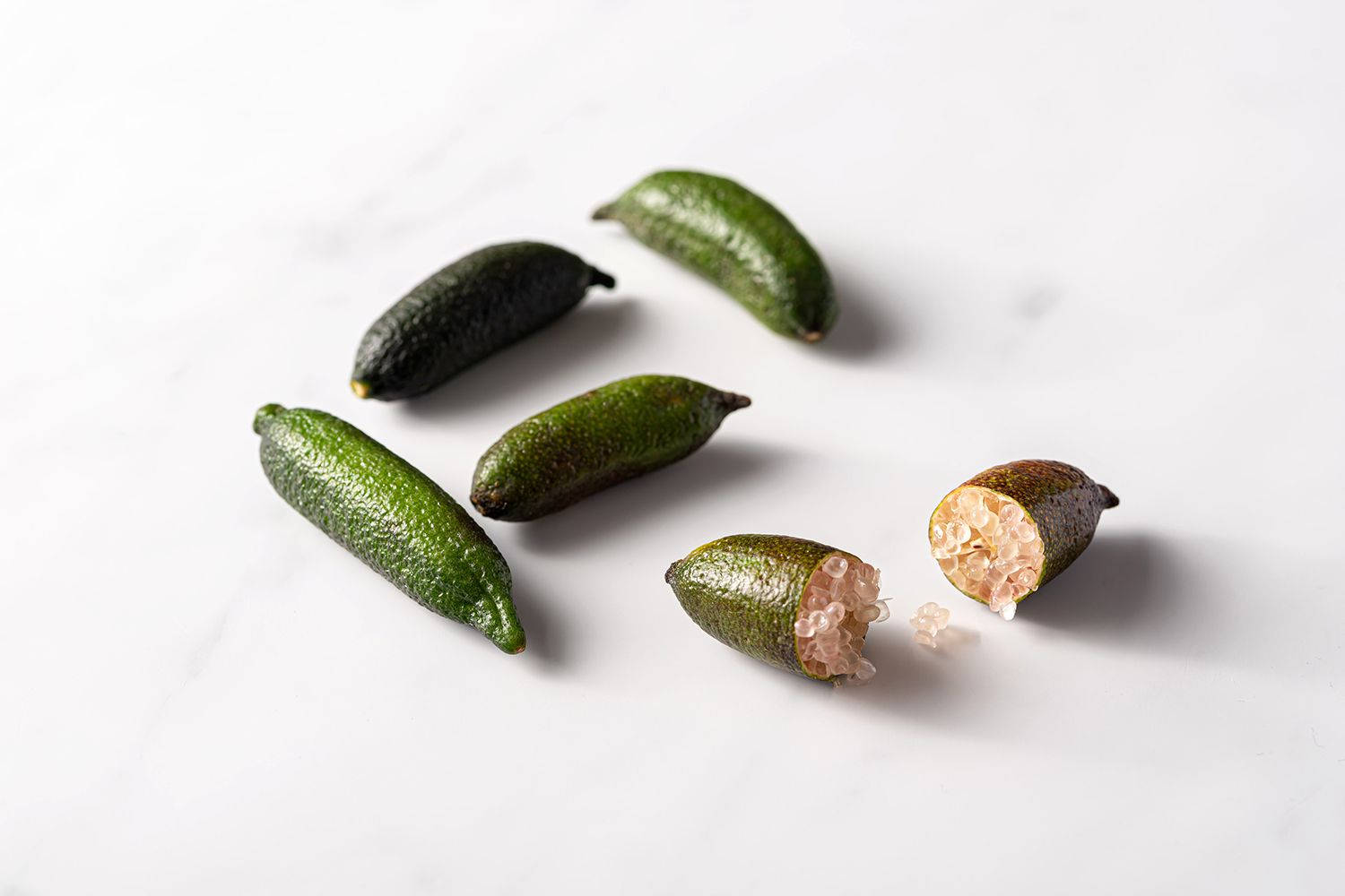 Neatly Placed Finger Limes Wallpaper