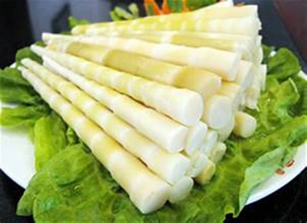 Neatly Stacked Vegetable Bamboo Shoots Wallpaper
