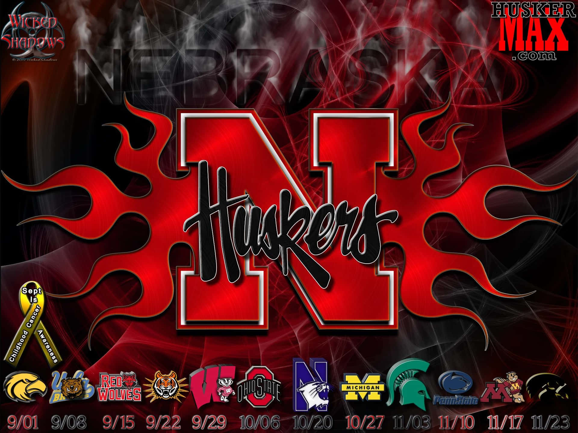 The Nebraska Huskers Football Team Wallpaper