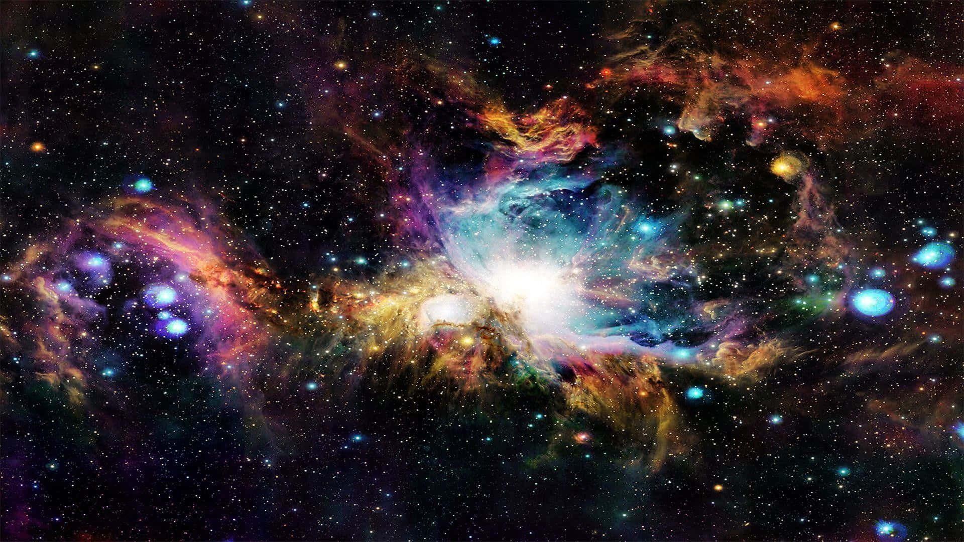 Opdagskønheden I Det Ydre Rum Med Denne Imponerende Nebula Baggrund