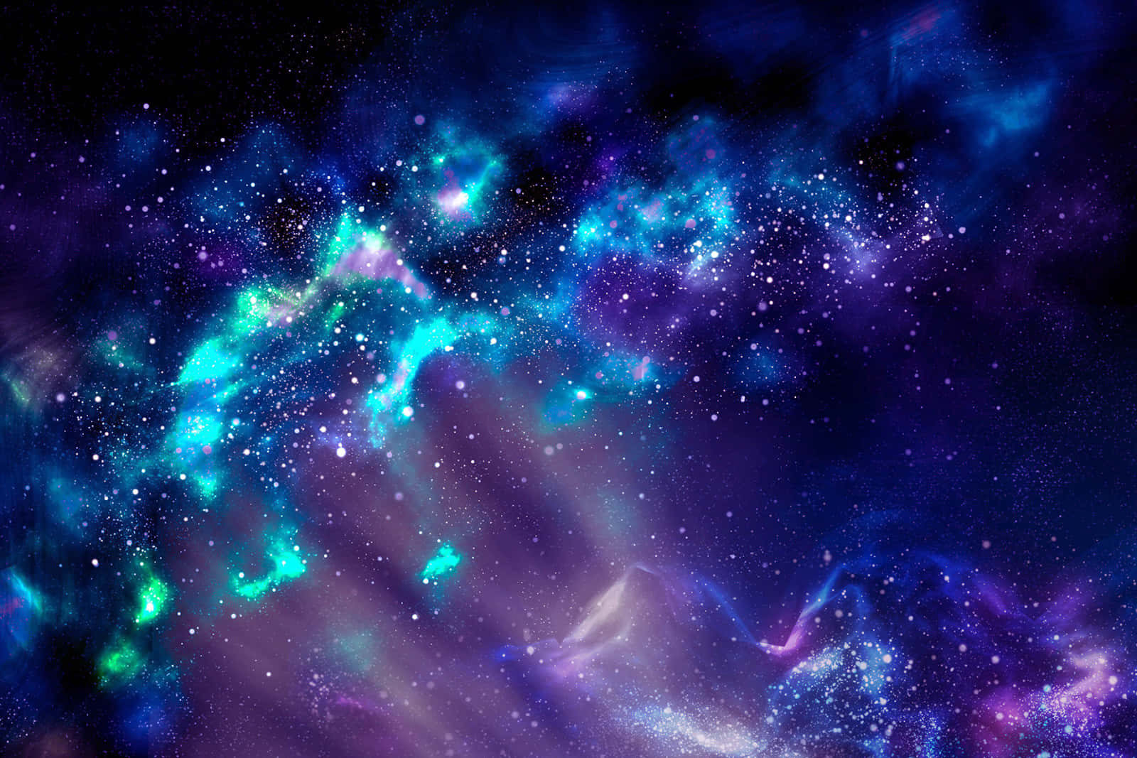 Bright and Colorful Nebula