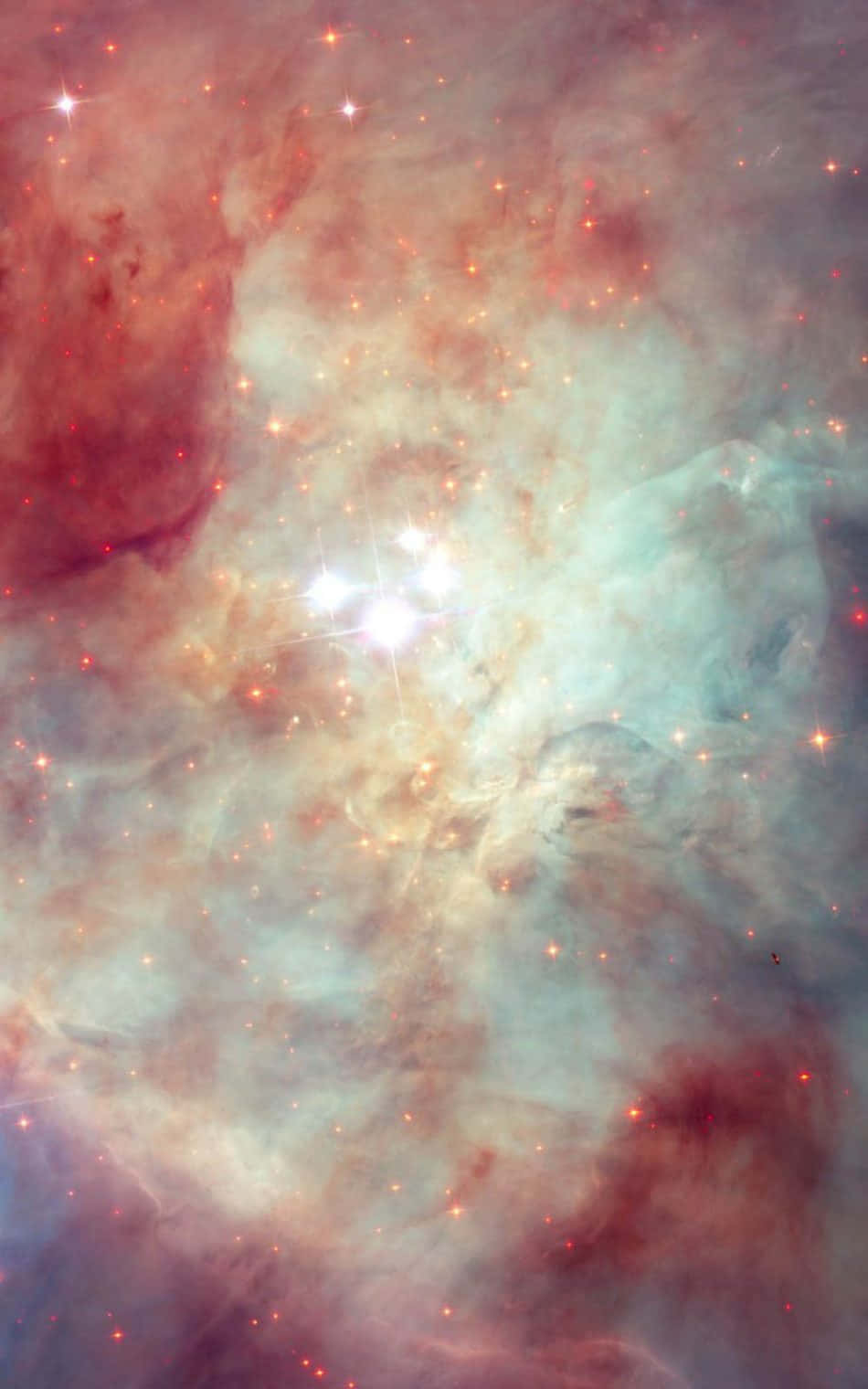 Unavista Impresionante De Una Nebulosa Colorida En El Espacio.