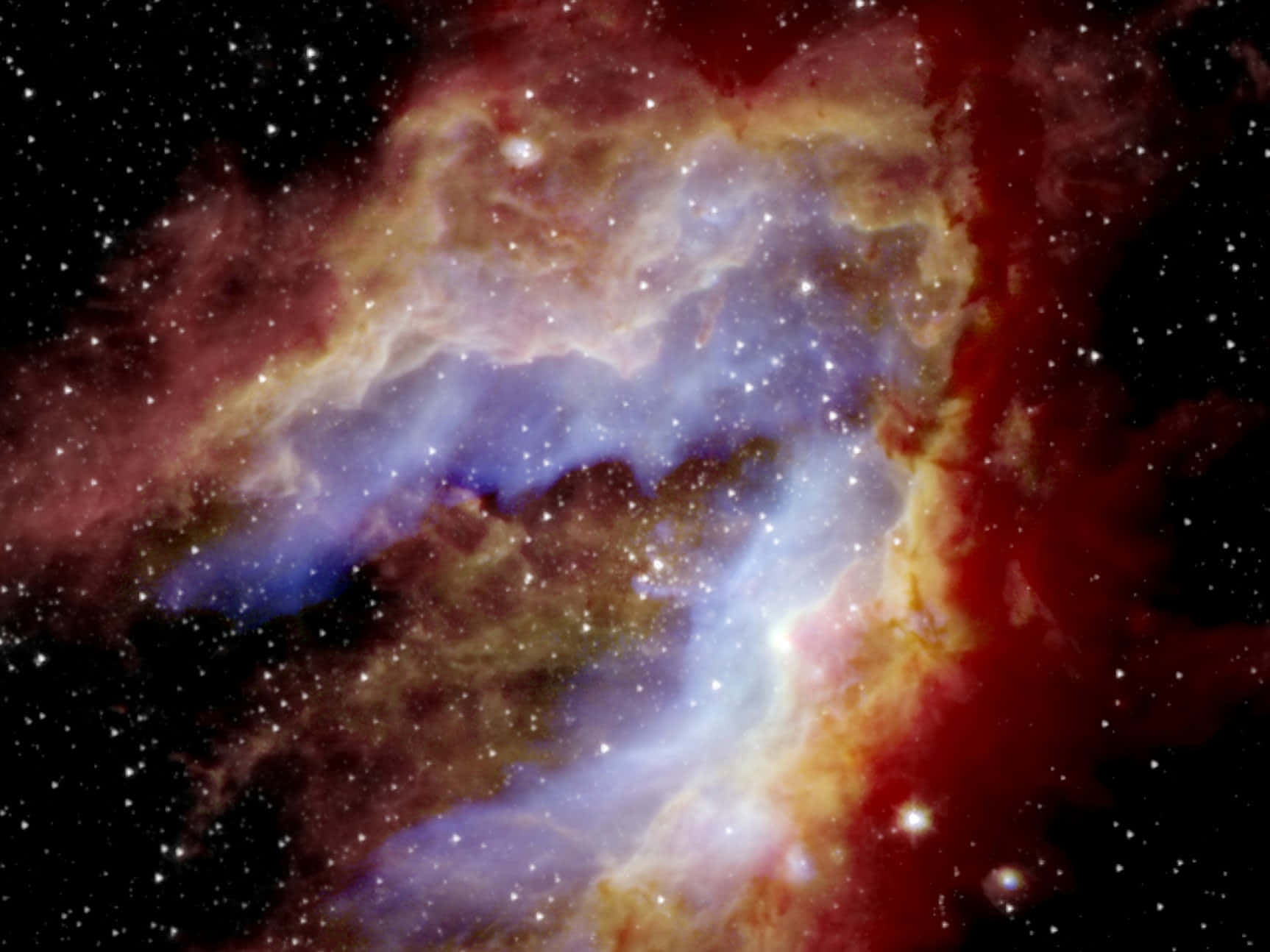 "A glorious Nebula, illuminating space in vibrant colors"