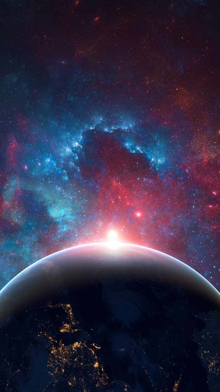 Einwunderschöner Blick Auf Die Nebula Im Weltraum