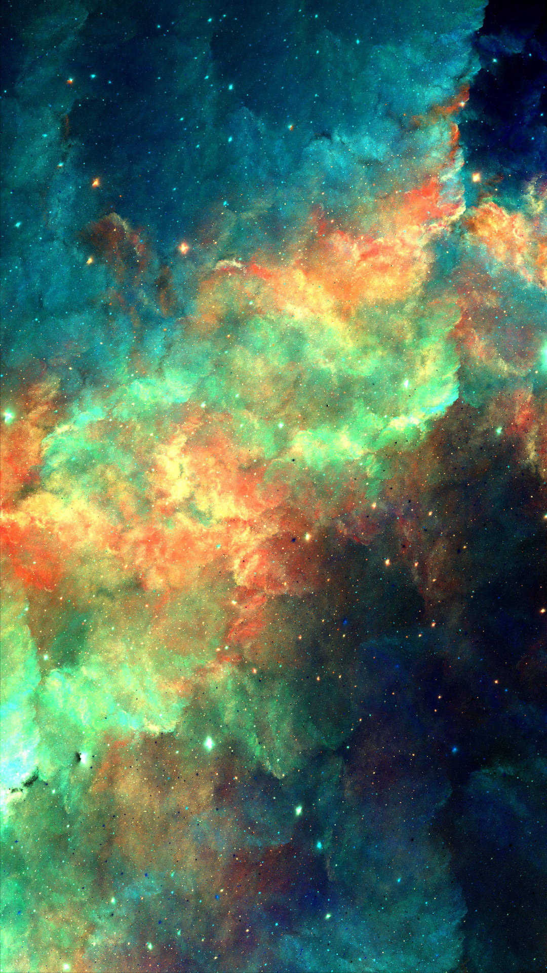 Captivating Colorful Nebula Clouds Wallpaper