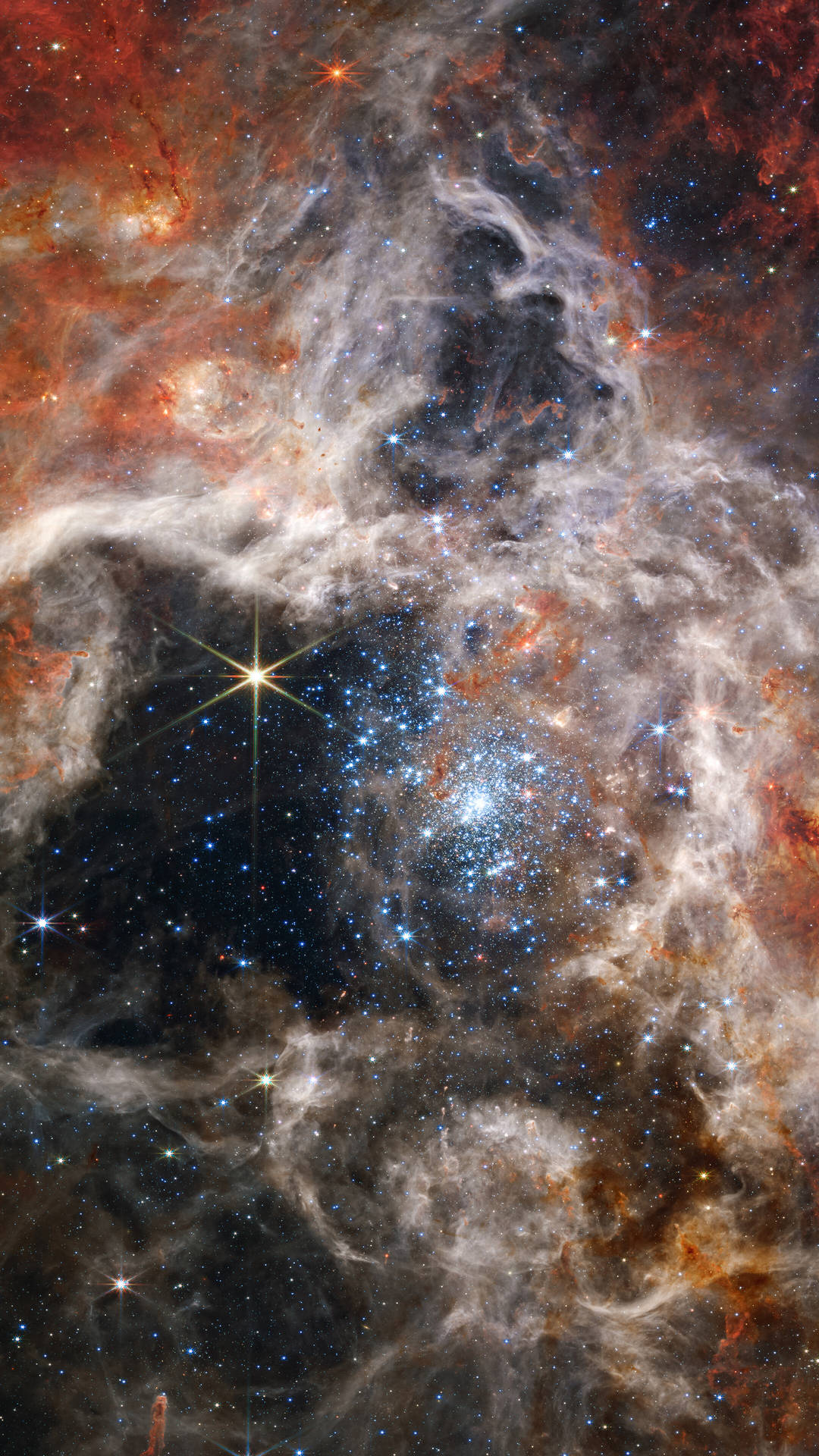 Nebula Clouds In Space 4k Phone