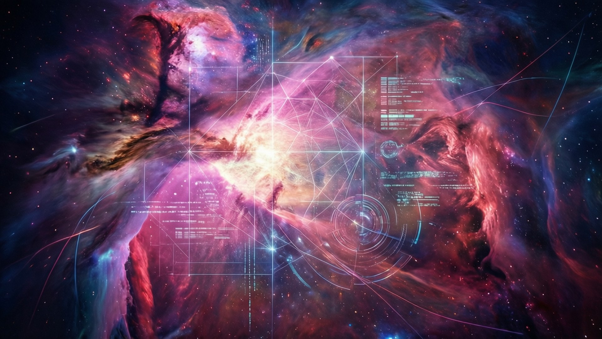 Nebula Data Grid Wallpaper