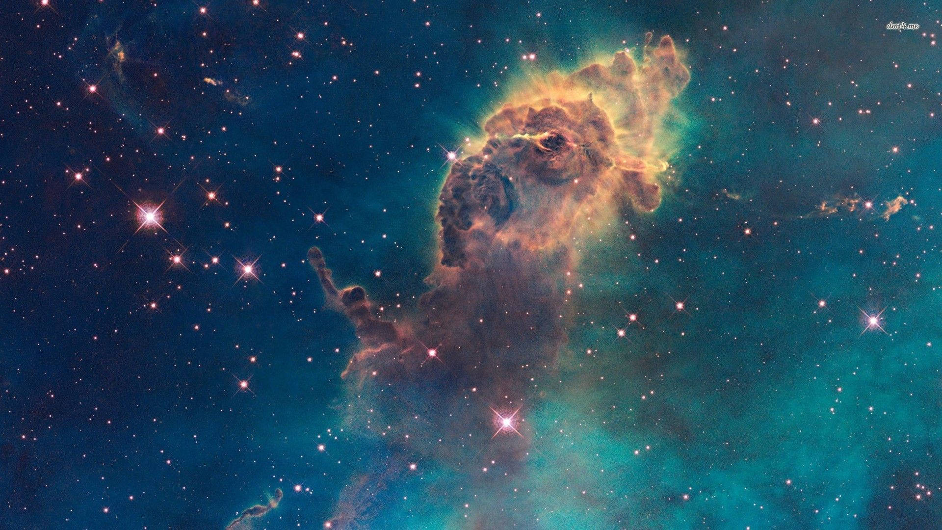 View of a Nebula in Space Wallpaper