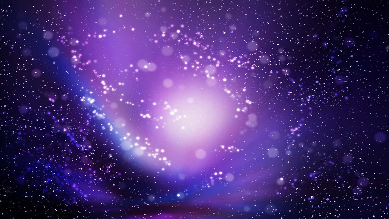 Nebulosamisteriosa De Estrella Púrpura En El Espacio Profundo