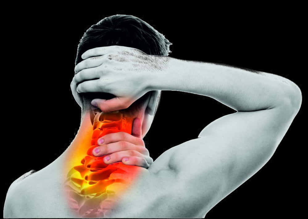 Neck Pain Visualization PNG