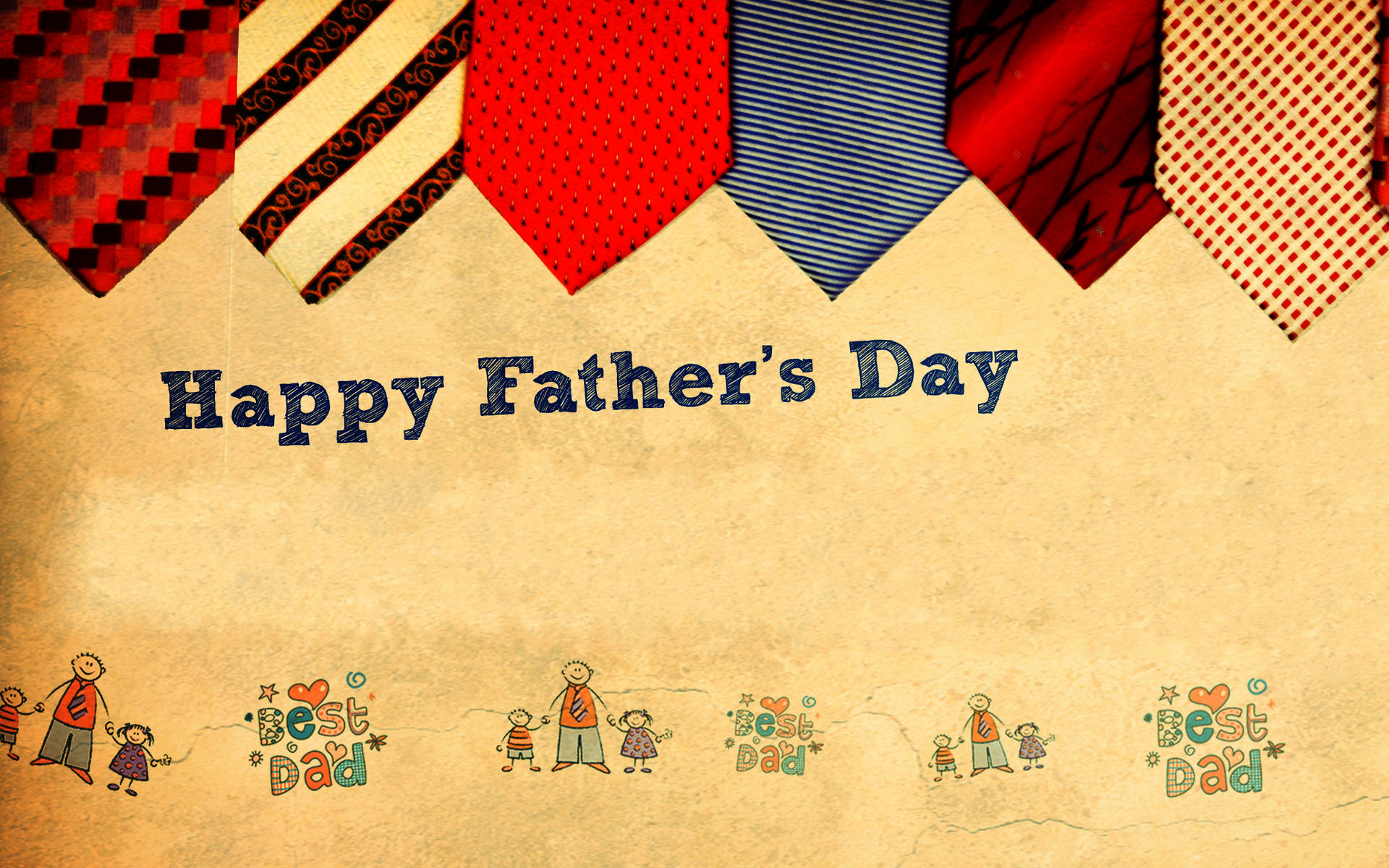 "Give a special Father's Day gift this year with a personalized hand-drawn necktie!" Wallpaper