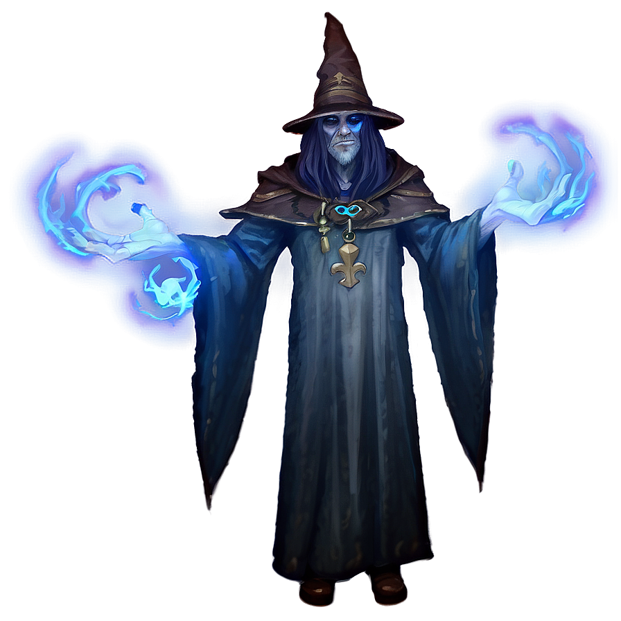 Download Necromancer Wizard Summoning Png 06112024 | Wallpapers.com