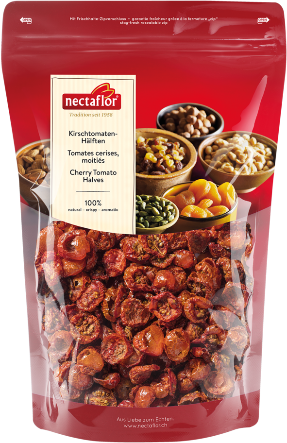 Nectaflor Dried Cherry Tomato Halves Package PNG