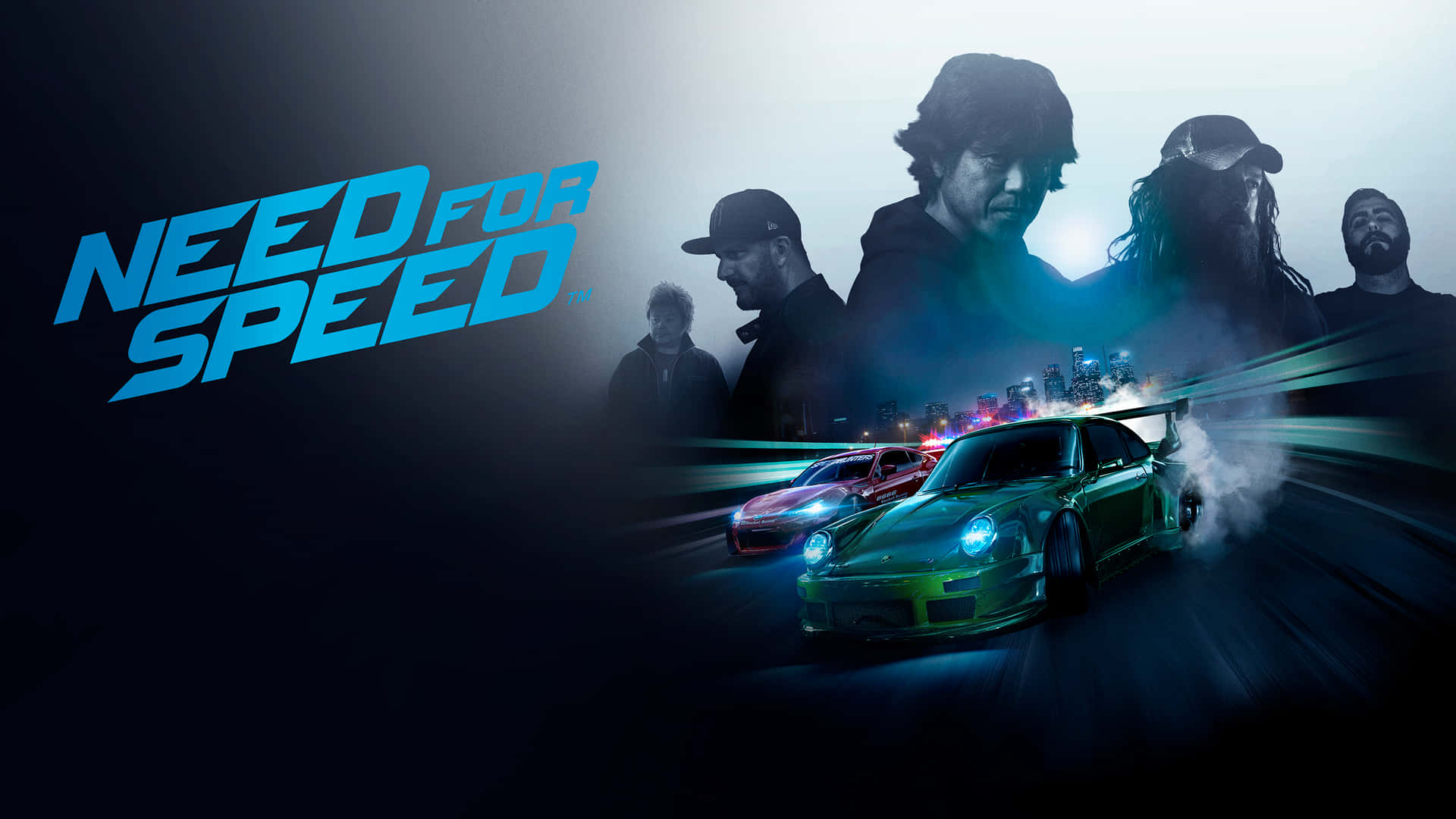 Need For Speed Background With The Racer