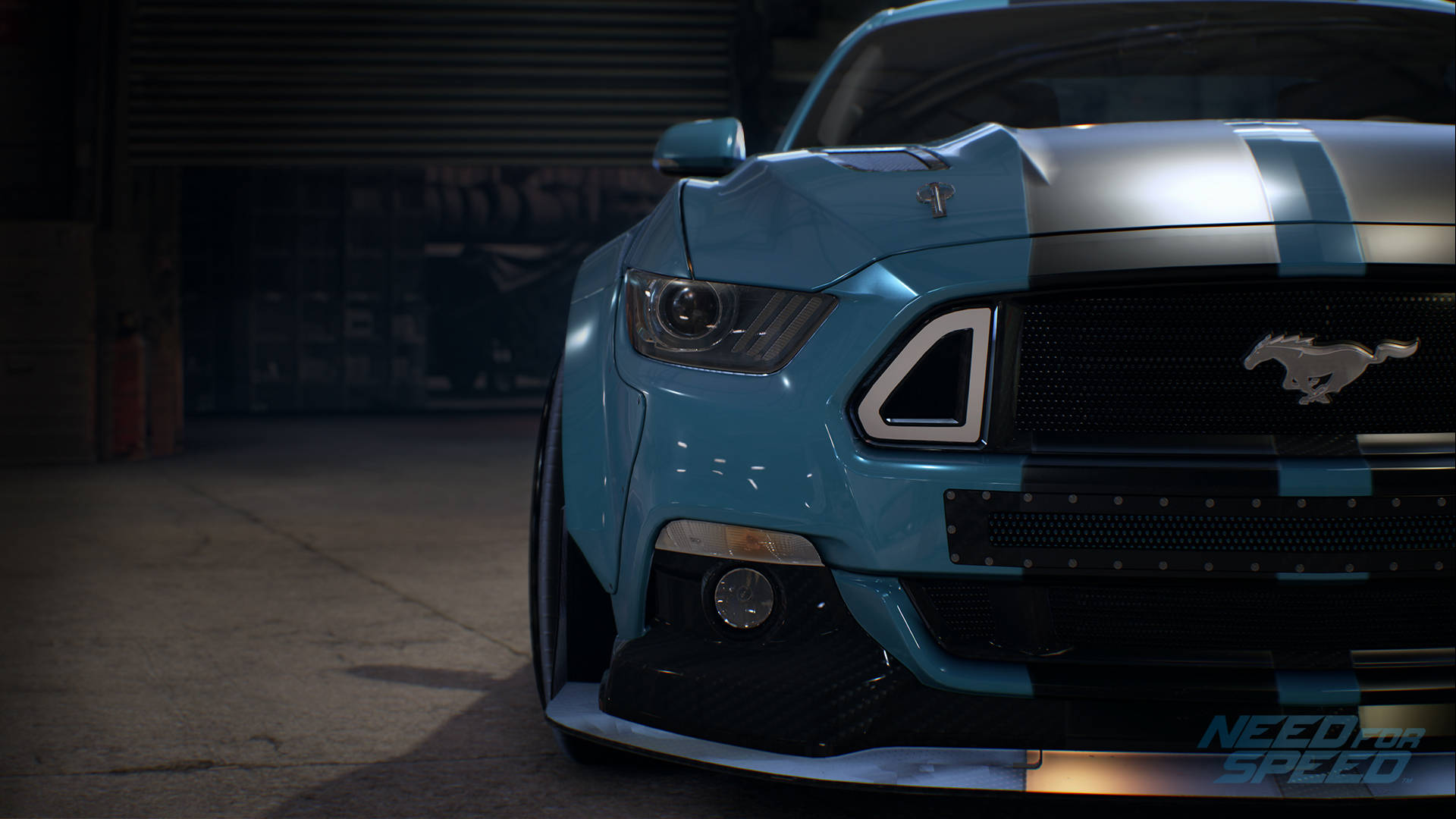 Need For Speed Blue Ford Mustang Gt Wallpaper