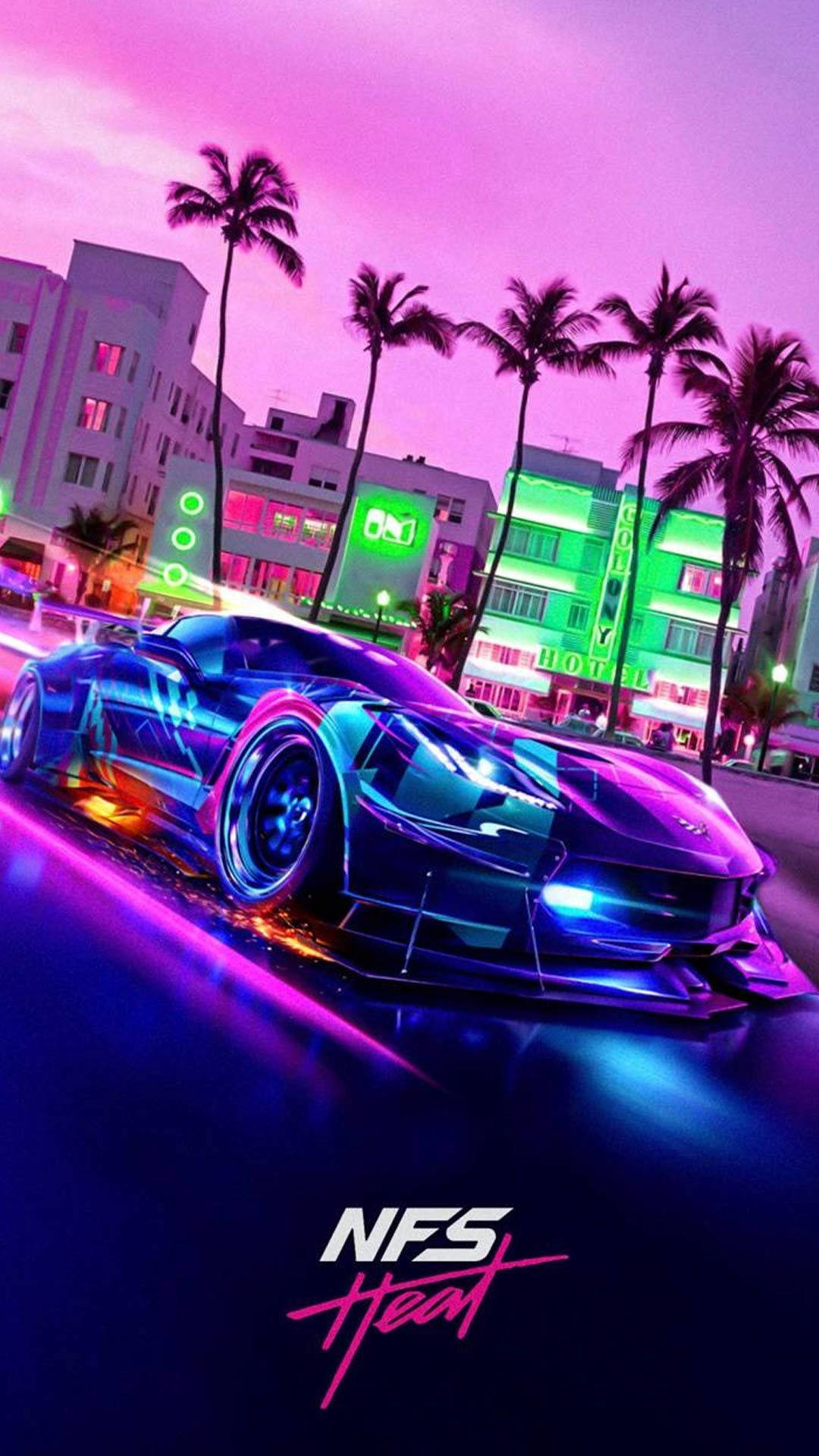Need For Speed Car Purple Aesthetic Iphone
