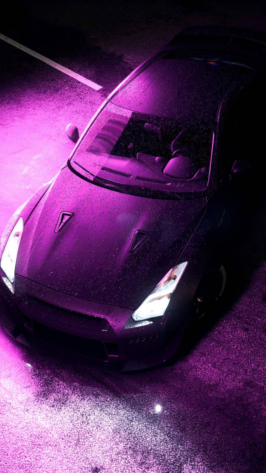 Need For Speed Car Top View Purple Aesthetic Iphone