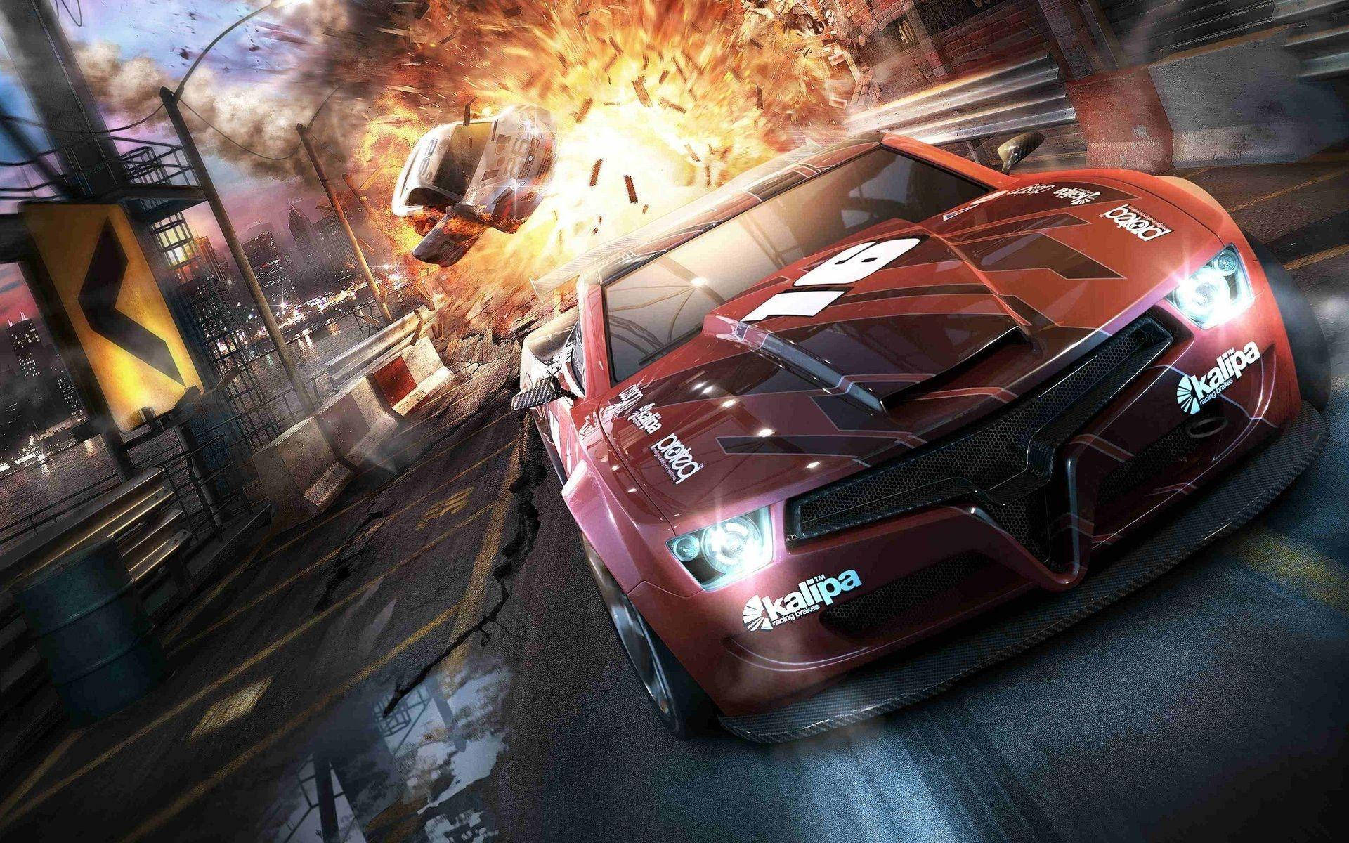 'Konkurrer din vej mod sejr med Need For Speed skrivebords-versionen' Wallpaper