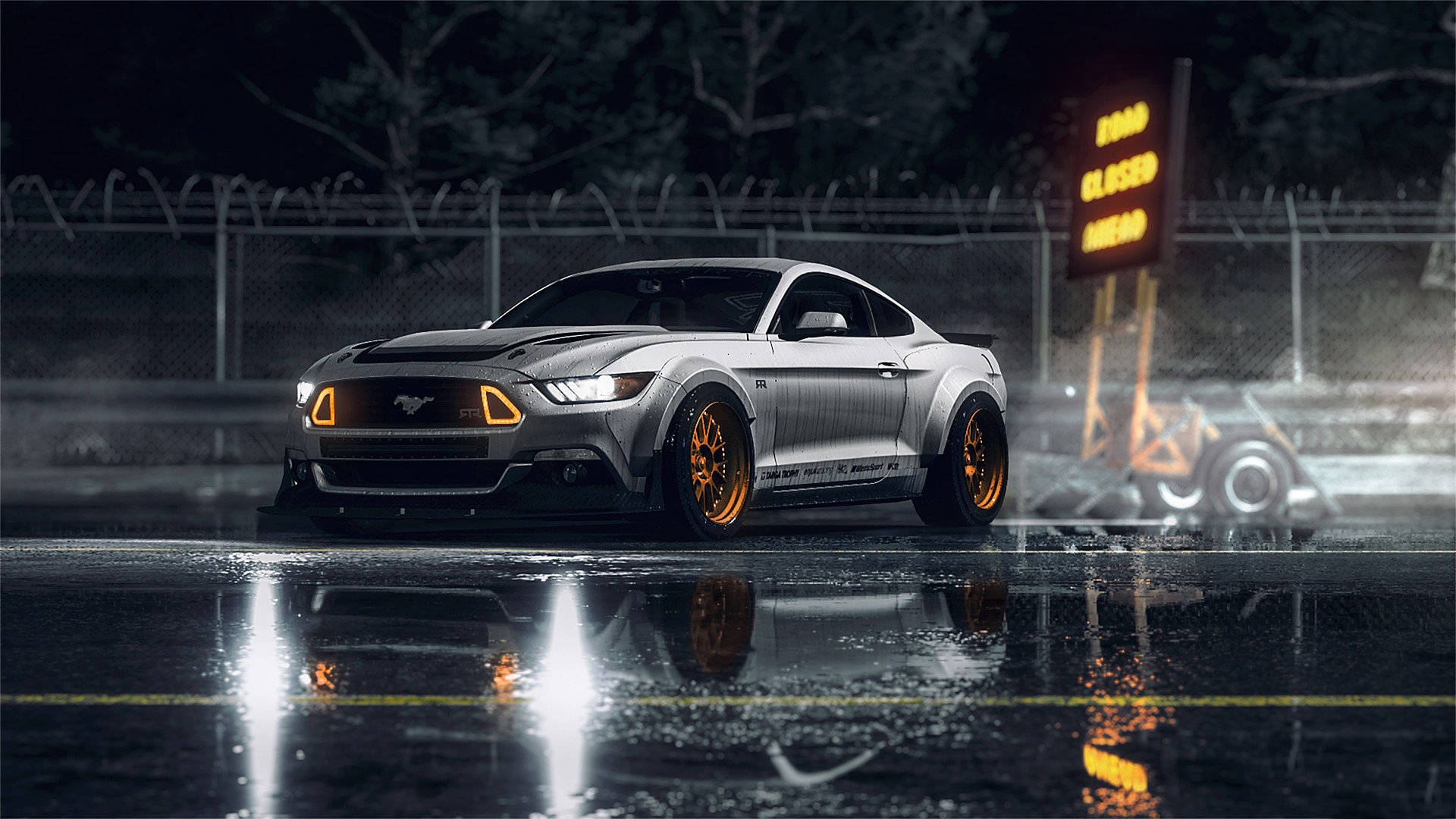 Ford Mustang GT Need For Speed Skrivebord Tapet Wallpaper