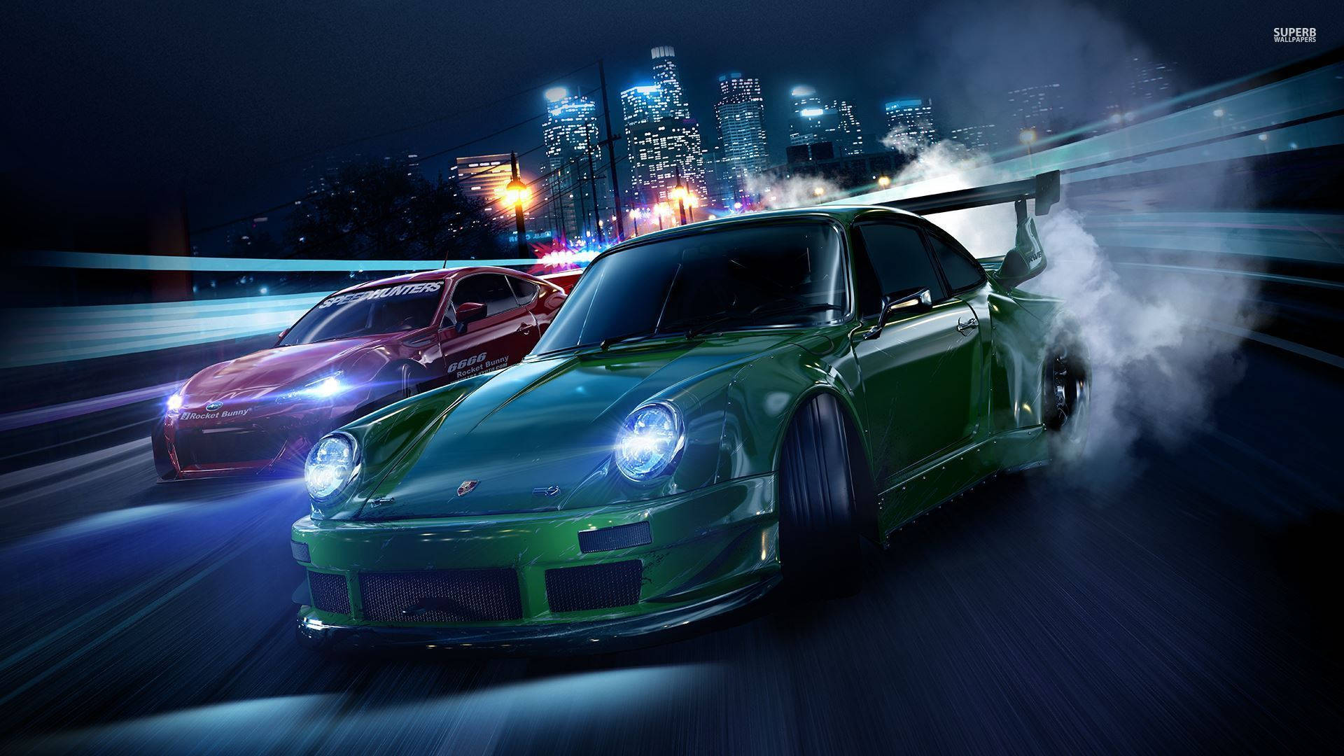 Need For Speed Green Porsche 911 Coupe
