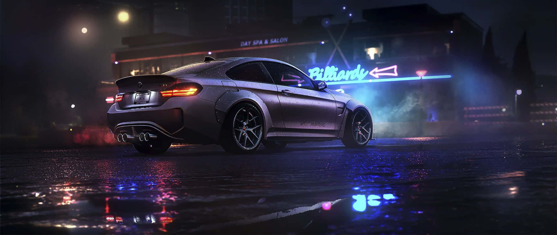 Need For Speed Heat Background Neon Lights