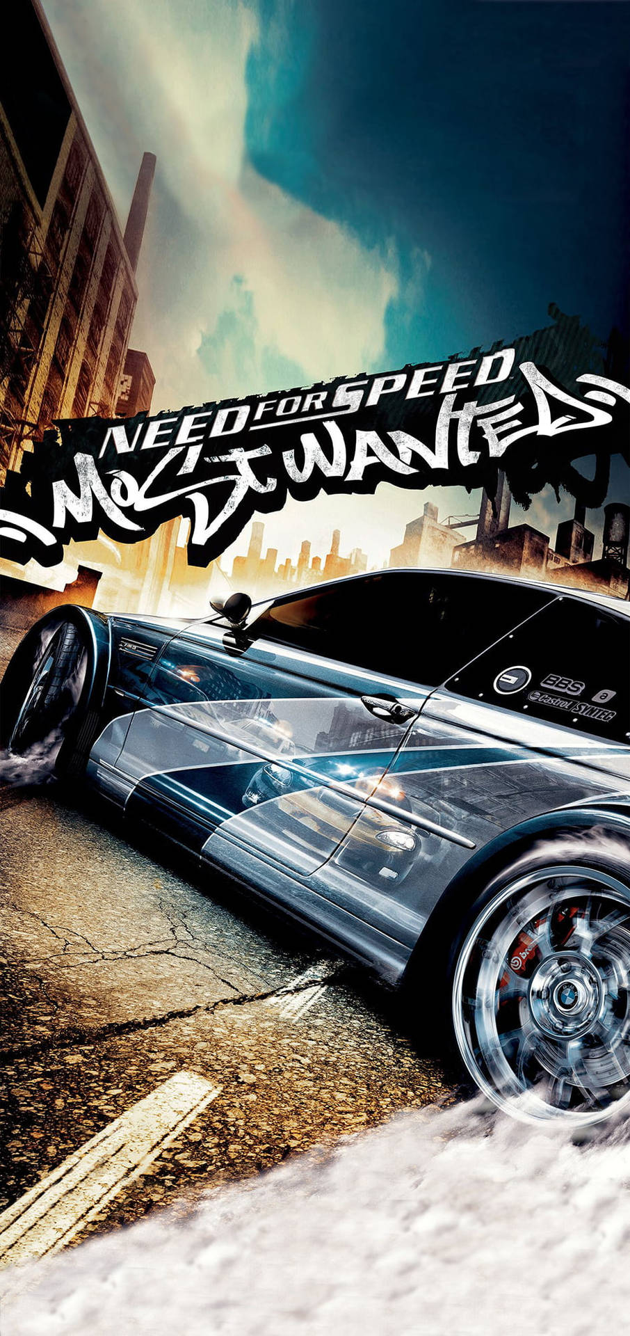 Need For Speed Most Wanted Striped Car Iphone