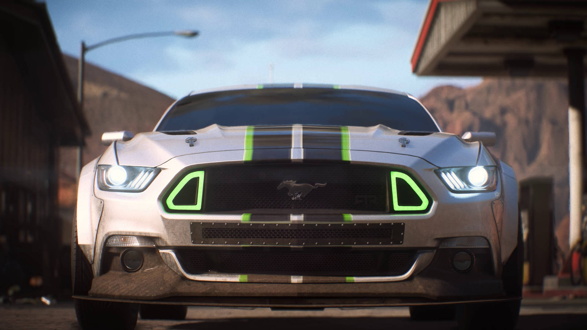 Need For Speed Payback Front Silver Mustang Wallpaper